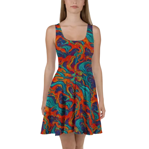 Aurora Furnace on a Skater Dress