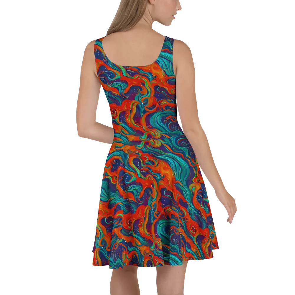 Aurora Furnace on Skater Dress — Back