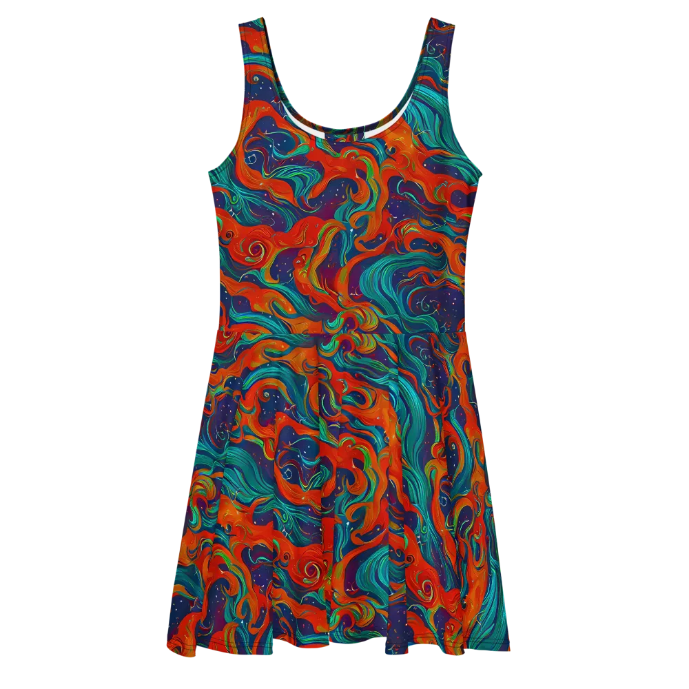 Aurora Furnace on Skater Dress — Front