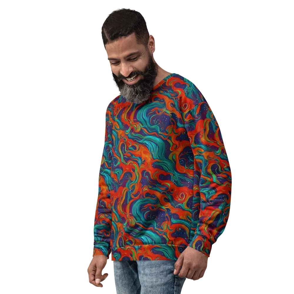 Aurora Furnace on Sweatshirt — Left Front
