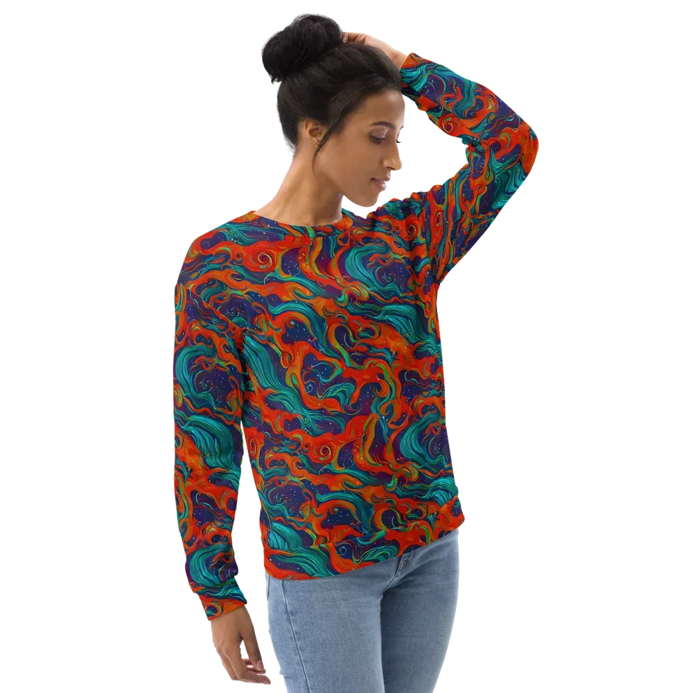 Aurora Furnace on Sweatshirt — Right Front