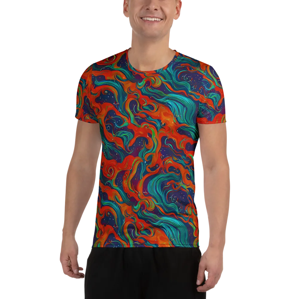 Aurora Furnace on Men's Athletic T-Shirt — Front