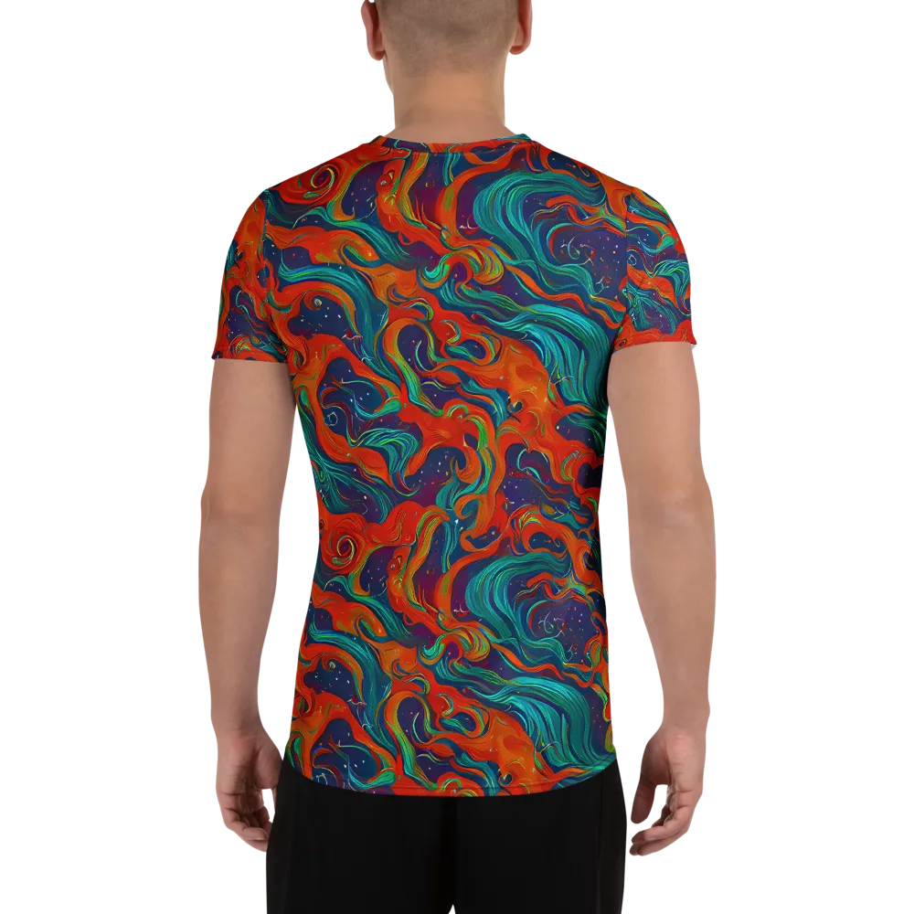 Aurora Furnace on Men's Athletic T-Shirt — Back