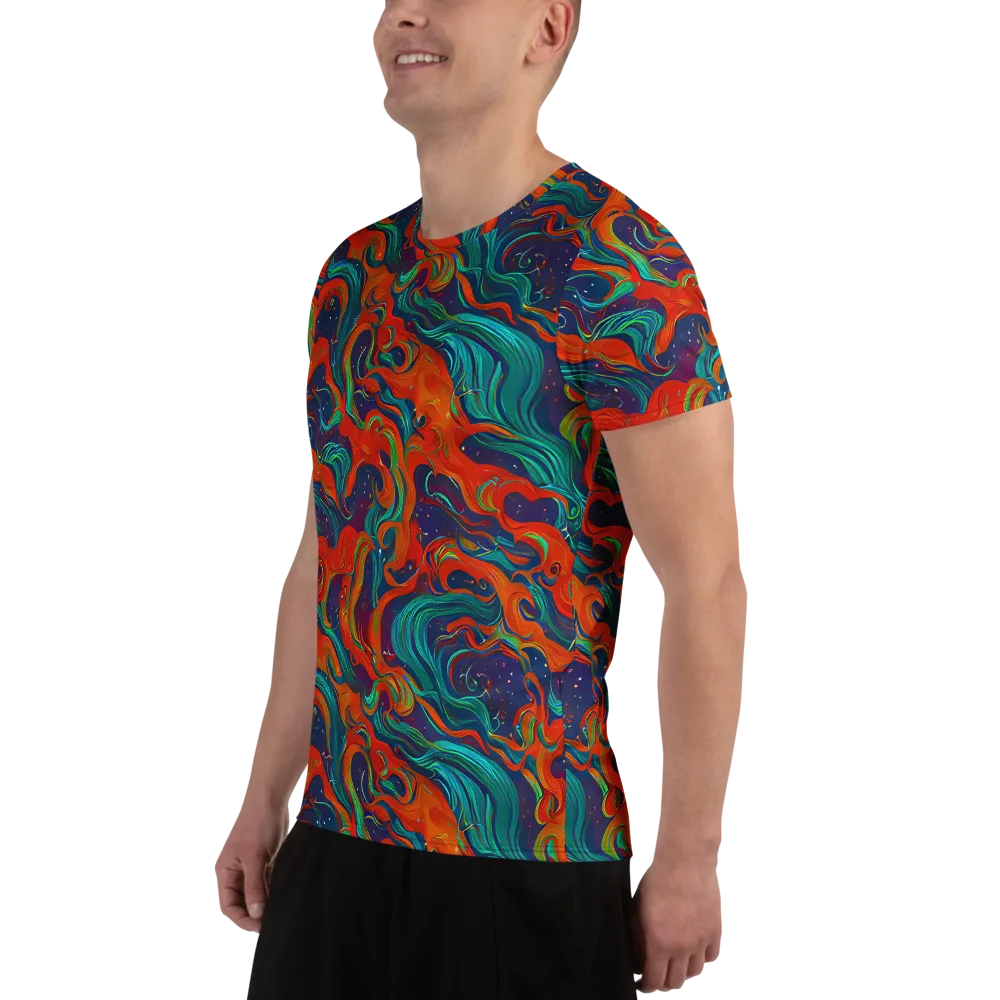 Aurora Furnace on Men's Athletic T-Shirt — Left