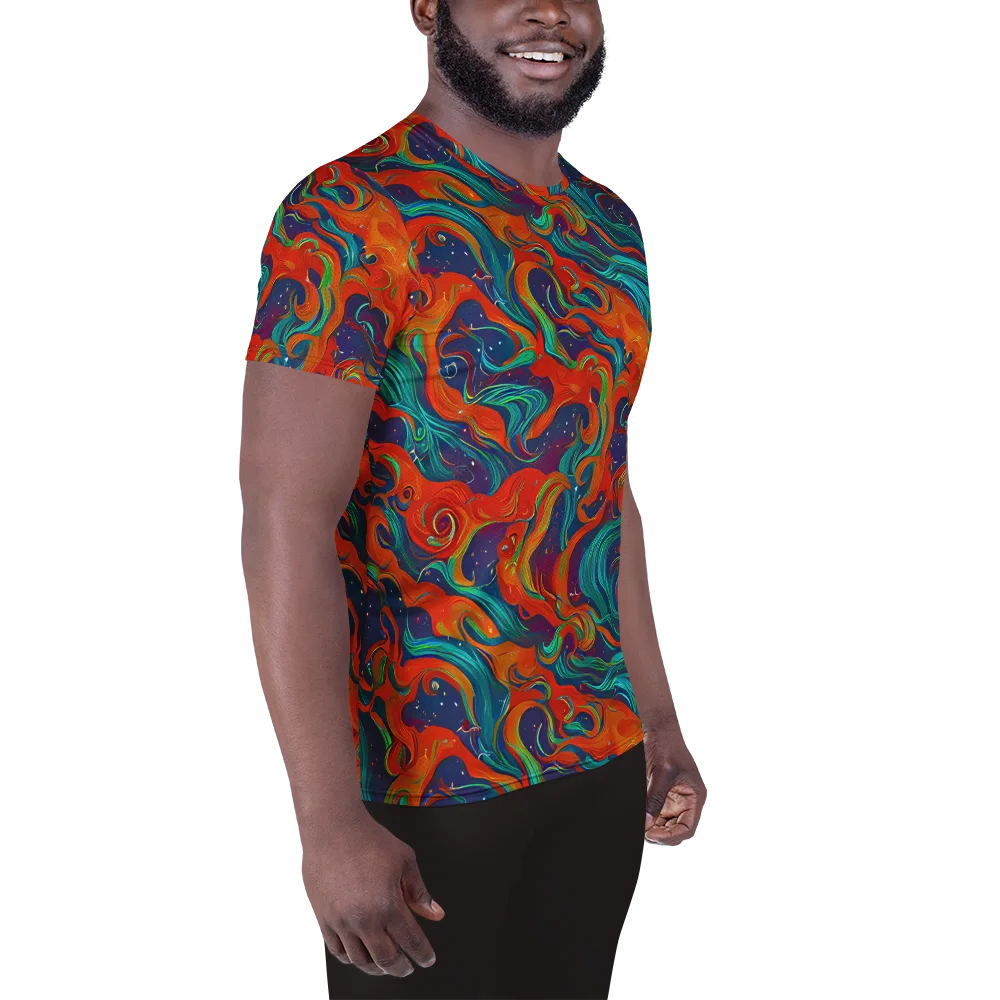 Aurora Furnace on Men's Athletic T-Shirt — Right