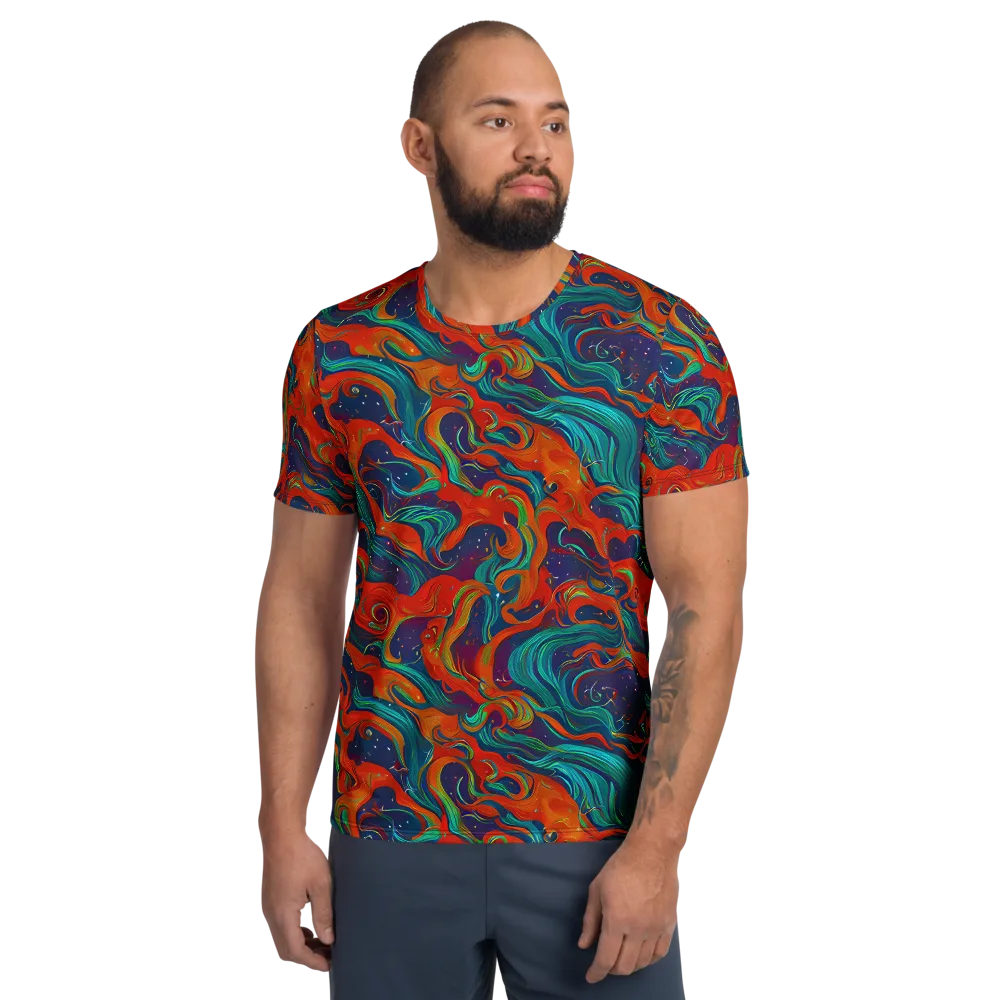 Aurora Furnace on Men's Athletic T-Shirt — Front
