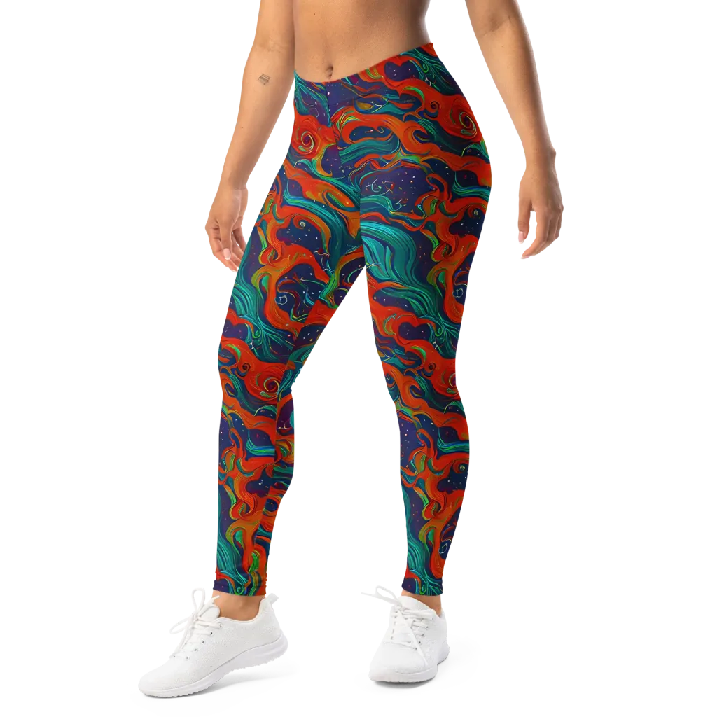 Aurora Furnace on Leggings — Left Front