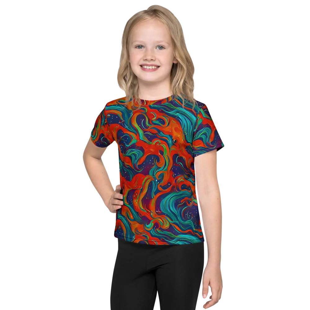 Aurora Furnace on Kids Crew Neck T-Shirt — Front