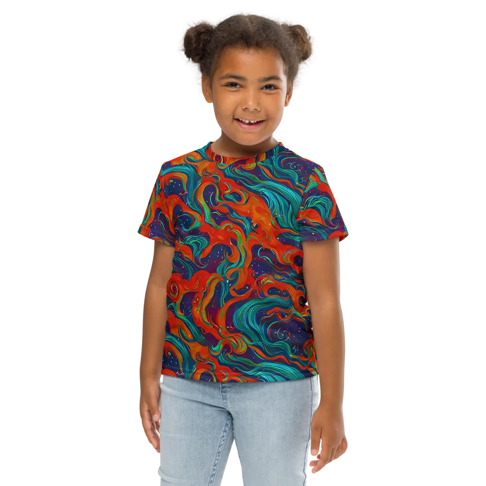 Aurora Furnace on Kids Crew Neck T-Shirt — Front