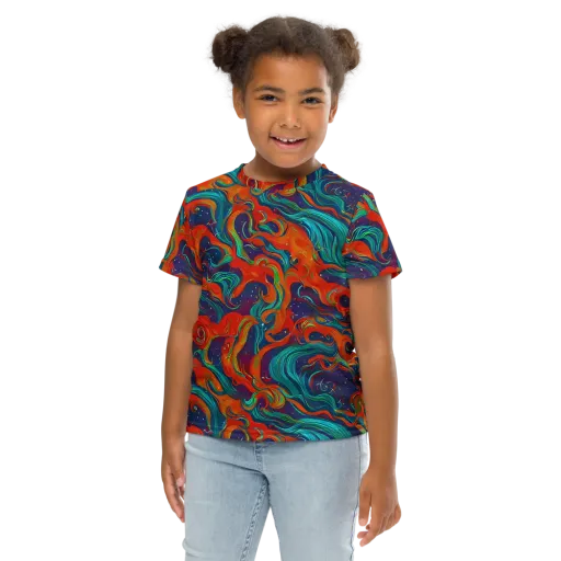 Aurora Furnace on a Kids Crew Neck T-Shirt