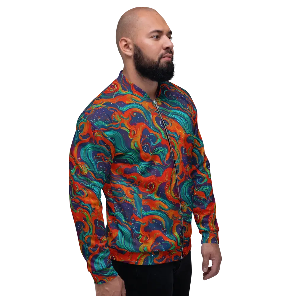 Aurora Furnace on Bomber Jacket — Right