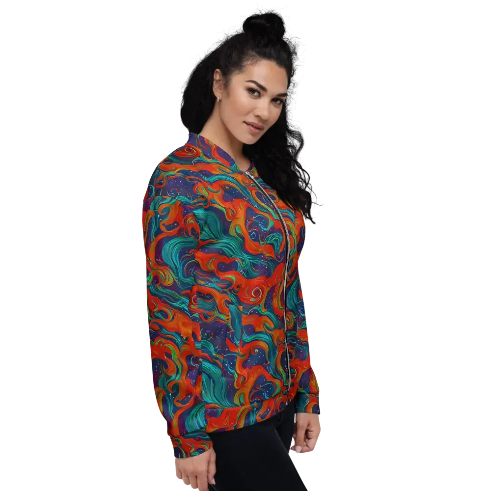 Aurora Furnace on Bomber Jacket — Right