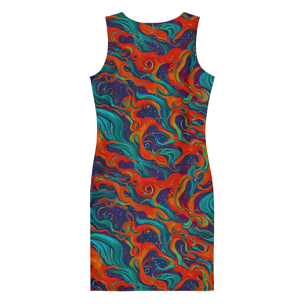 Aurora Furnace on Bodycon Dress — Back
