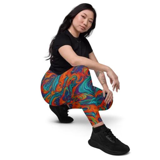 Aurora Furnace on a Leggings with Pockets