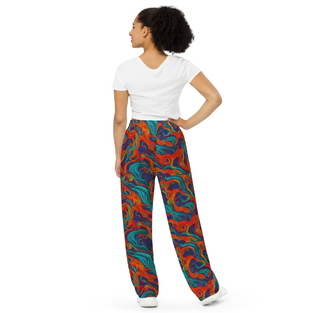 Aurora Furnace on Wide-Leg Pants — Back