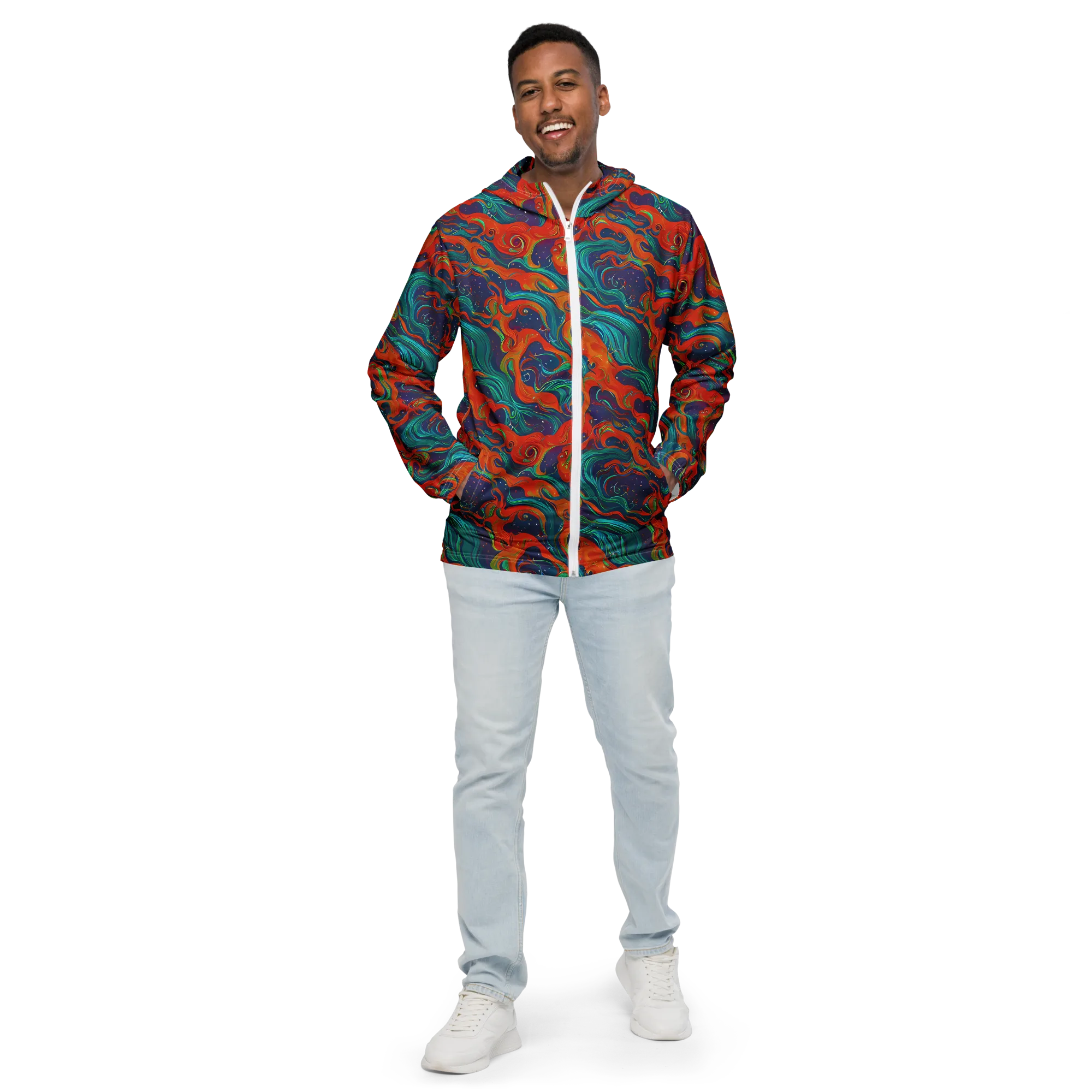 Aurora Furnace on Men's Windbreaker — Front