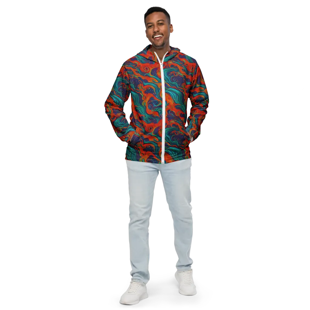 Aurora Furnace on Men's Windbreaker — Front