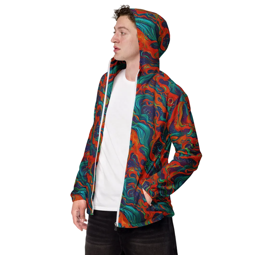 Aurora Furnace on Men's Windbreaker — Left Front