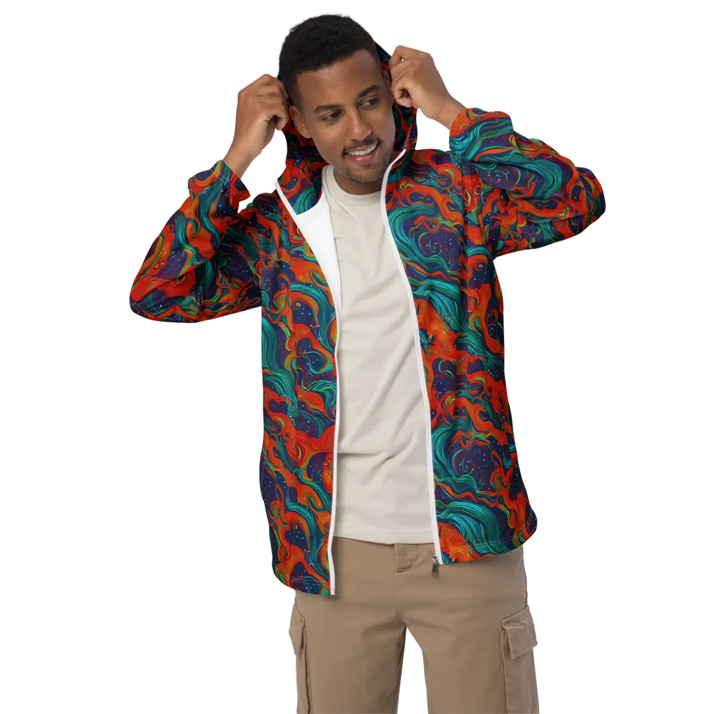 Aurora Furnace on Men's Windbreaker — Front