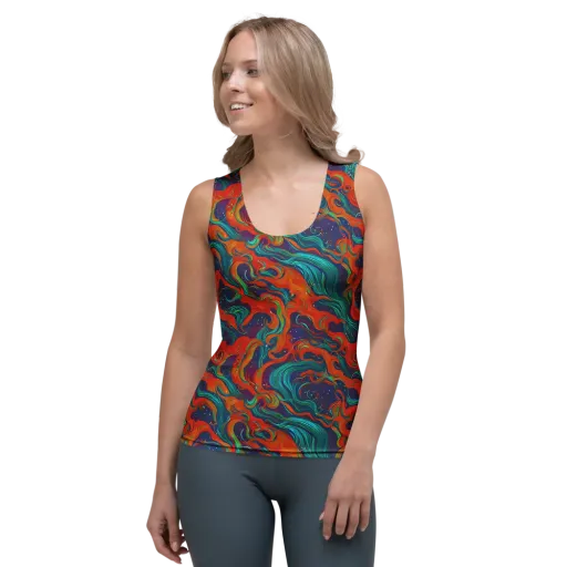 Aurora Furnace on a Women's Tank Top