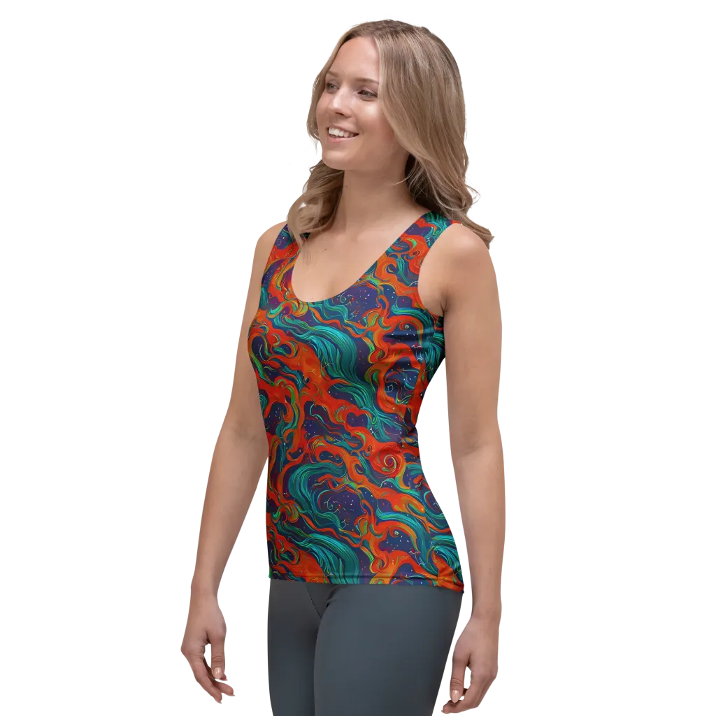 Aurora Furnace on Women's Tank Top — Left Front