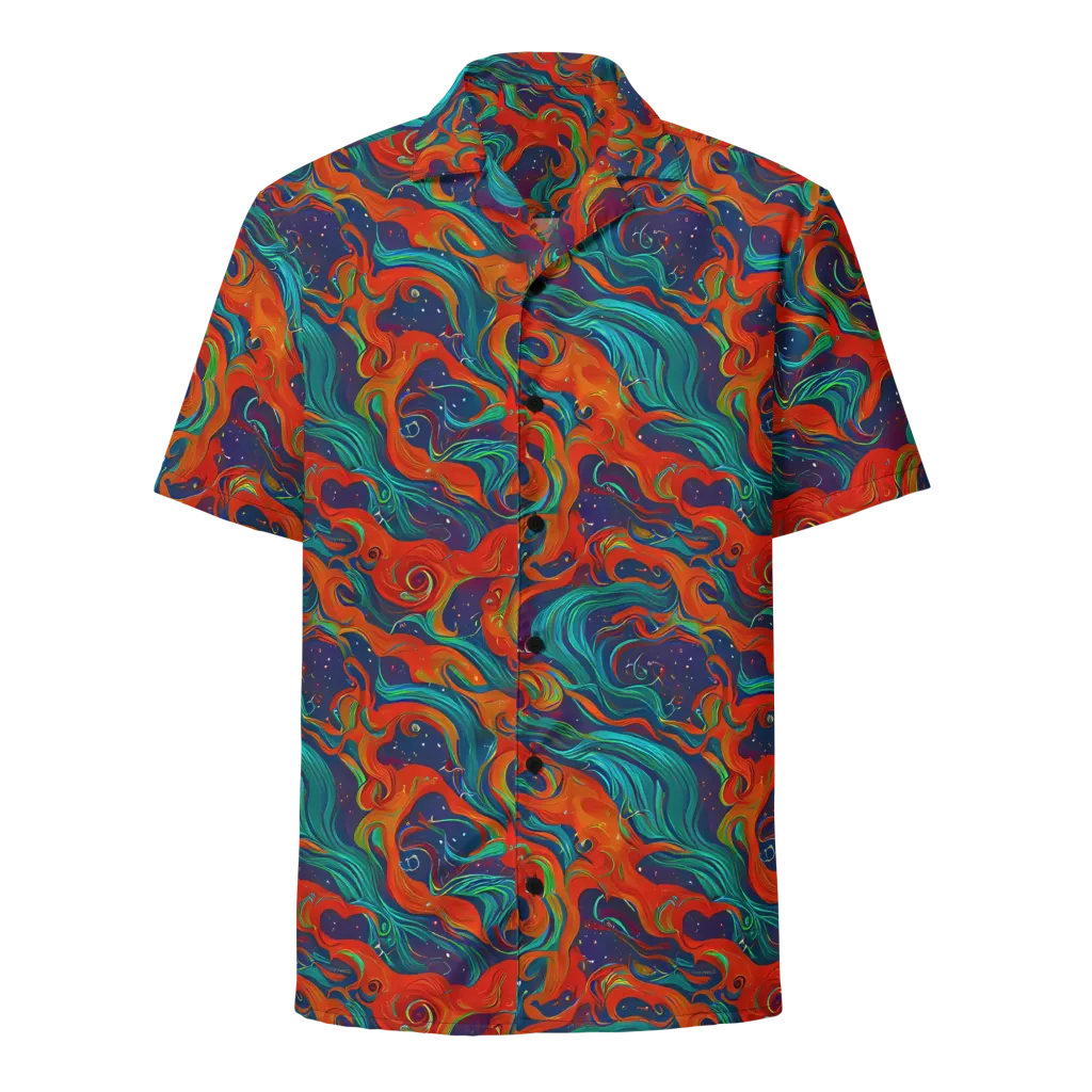 Aurora Furnace on Button Shirt — Front