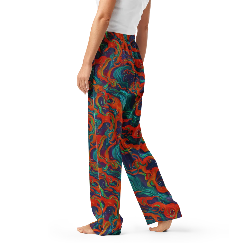 Aurora Furnace on Women's Pajama Pants — Left