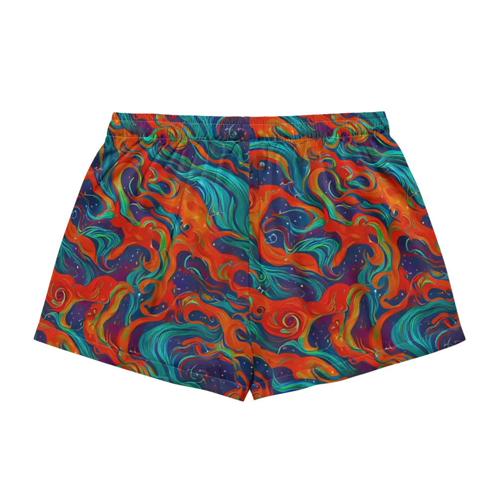 Aurora Furnace on Women's Pajama Shorts — Back
