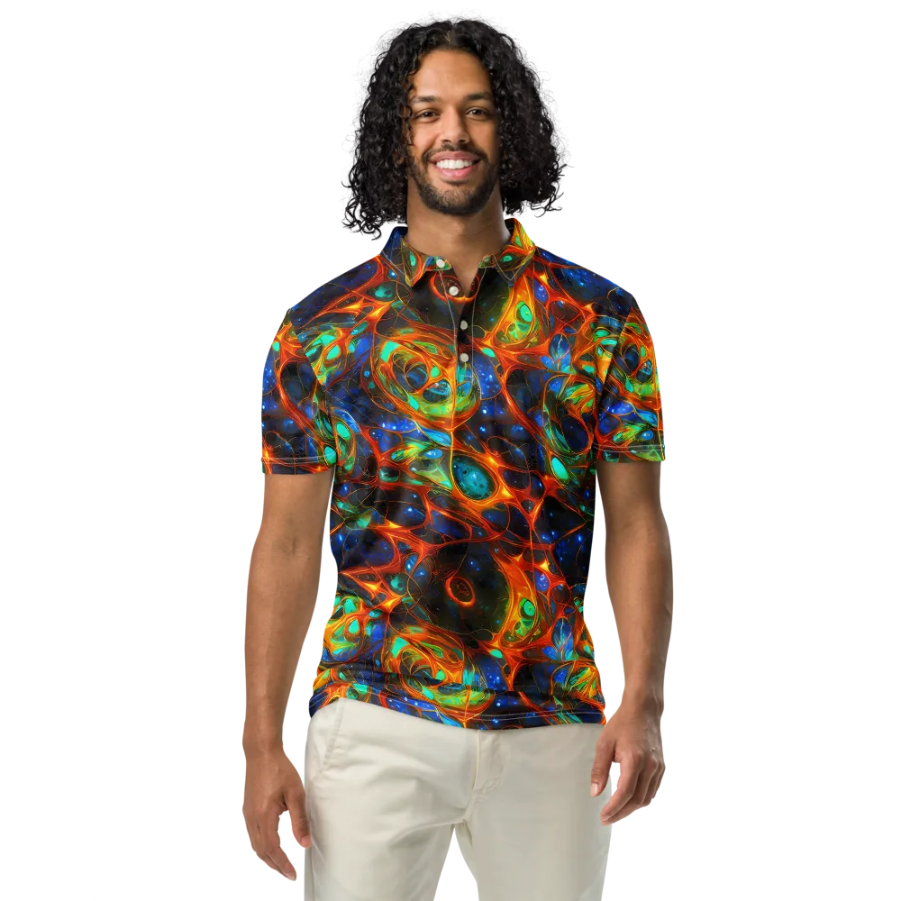 Cobalt Organics on Men's Slim Fit Polo Shirt — Front