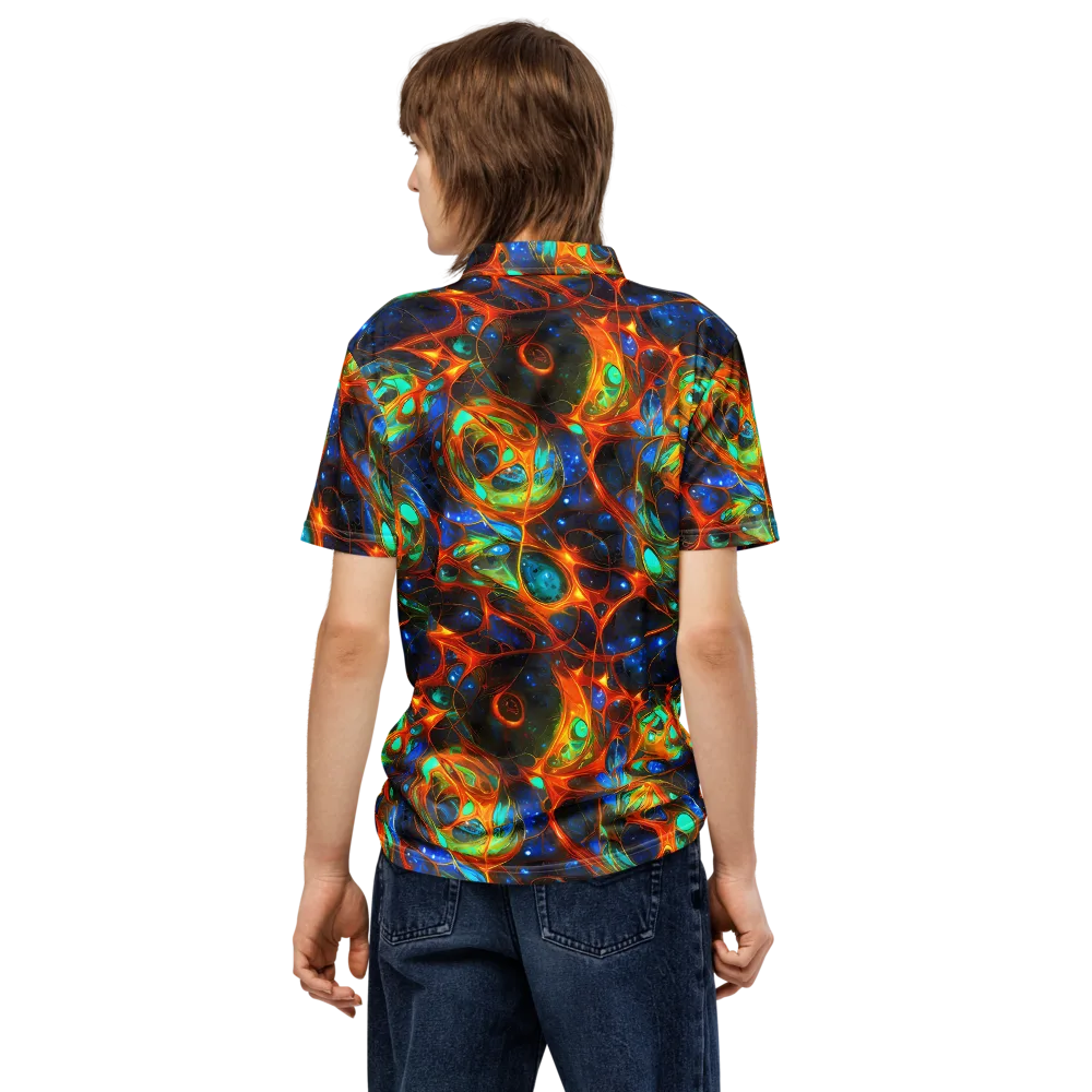 Cobalt Organics on Men's Slim Fit Polo Shirt — Back