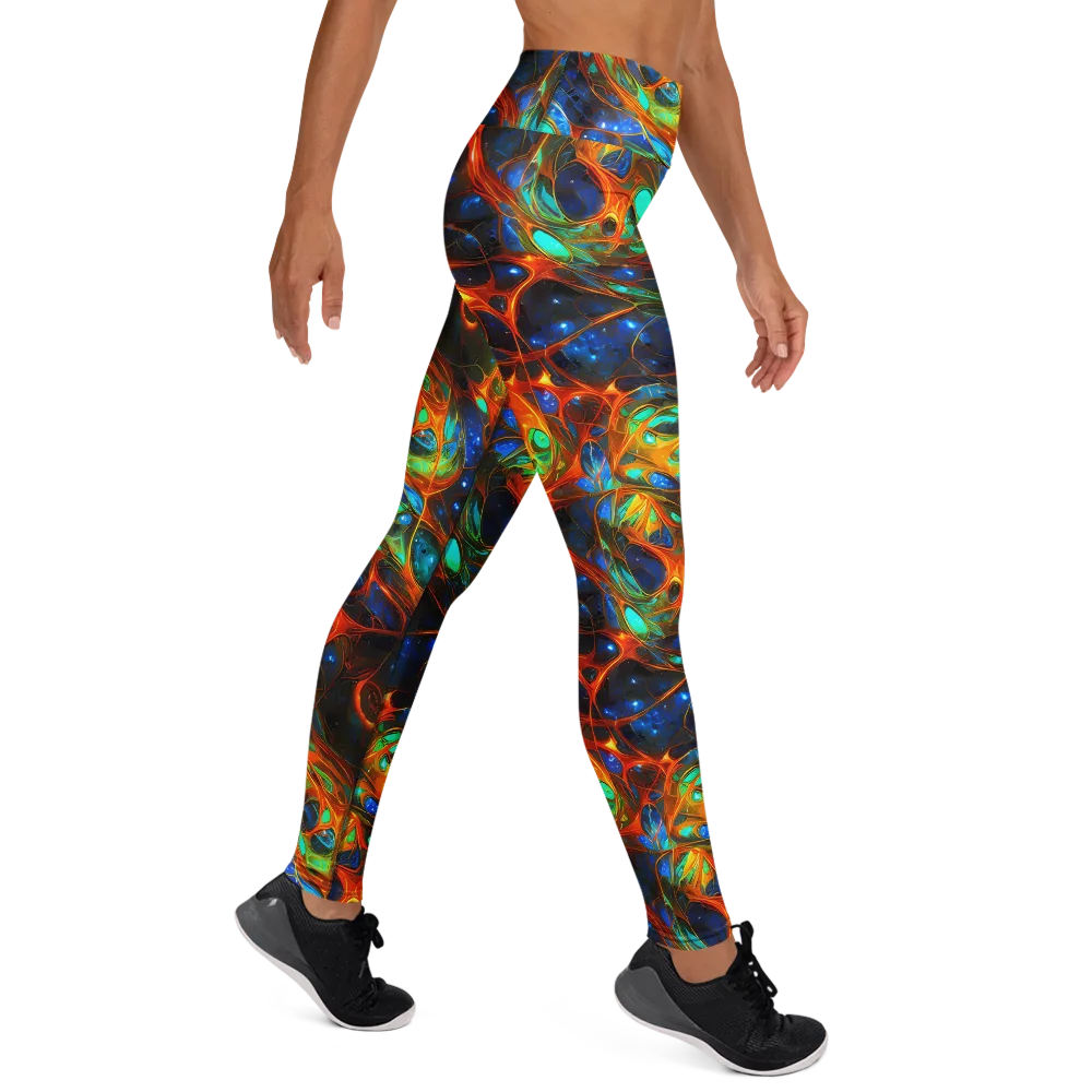 Cobalt Organics on Yoga Leggings — Right