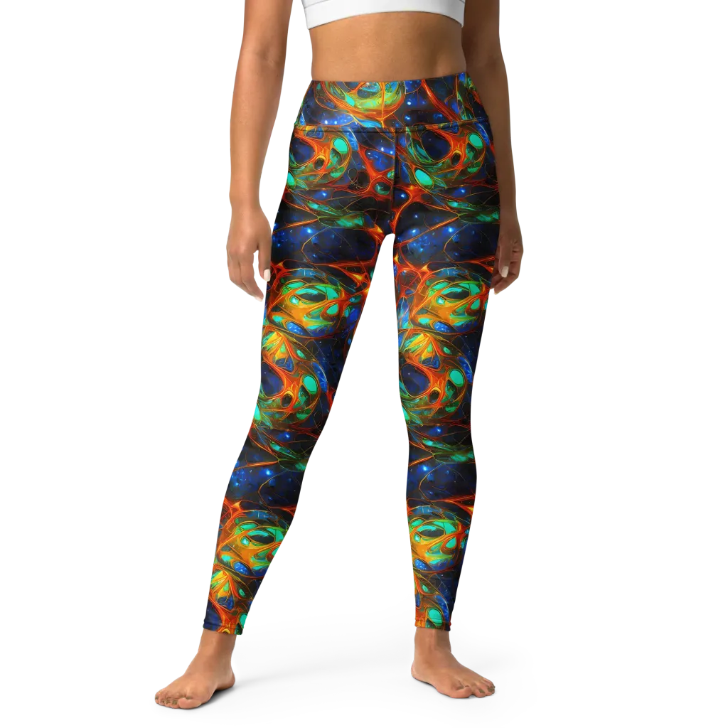 Cobalt Organics on Yoga Leggings — Front