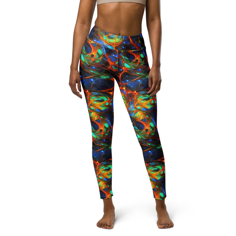 Cobalt Organics on Yoga Leggings — Front