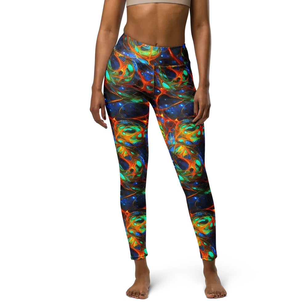 Cobalt Organics on Yoga Leggings — Front