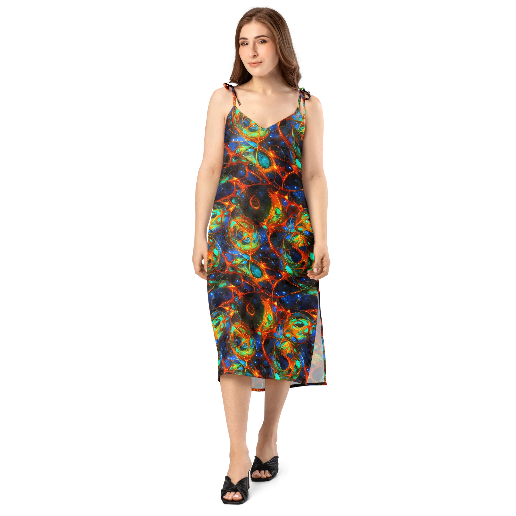 Cobalt Organics on Slip Dress — Front