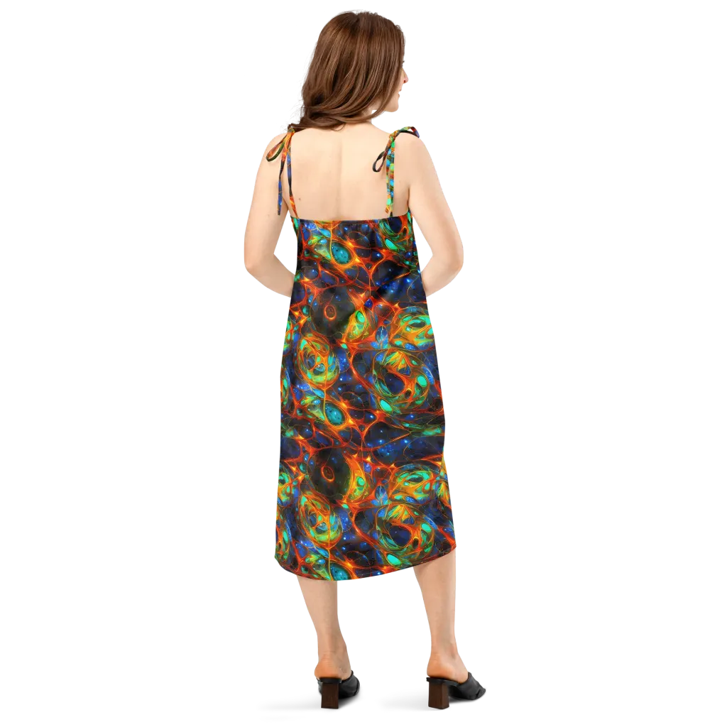 Cobalt Organics on Slip Dress — Back
