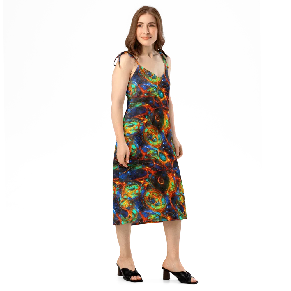 Cobalt Organics on Slip Dress — Right Front