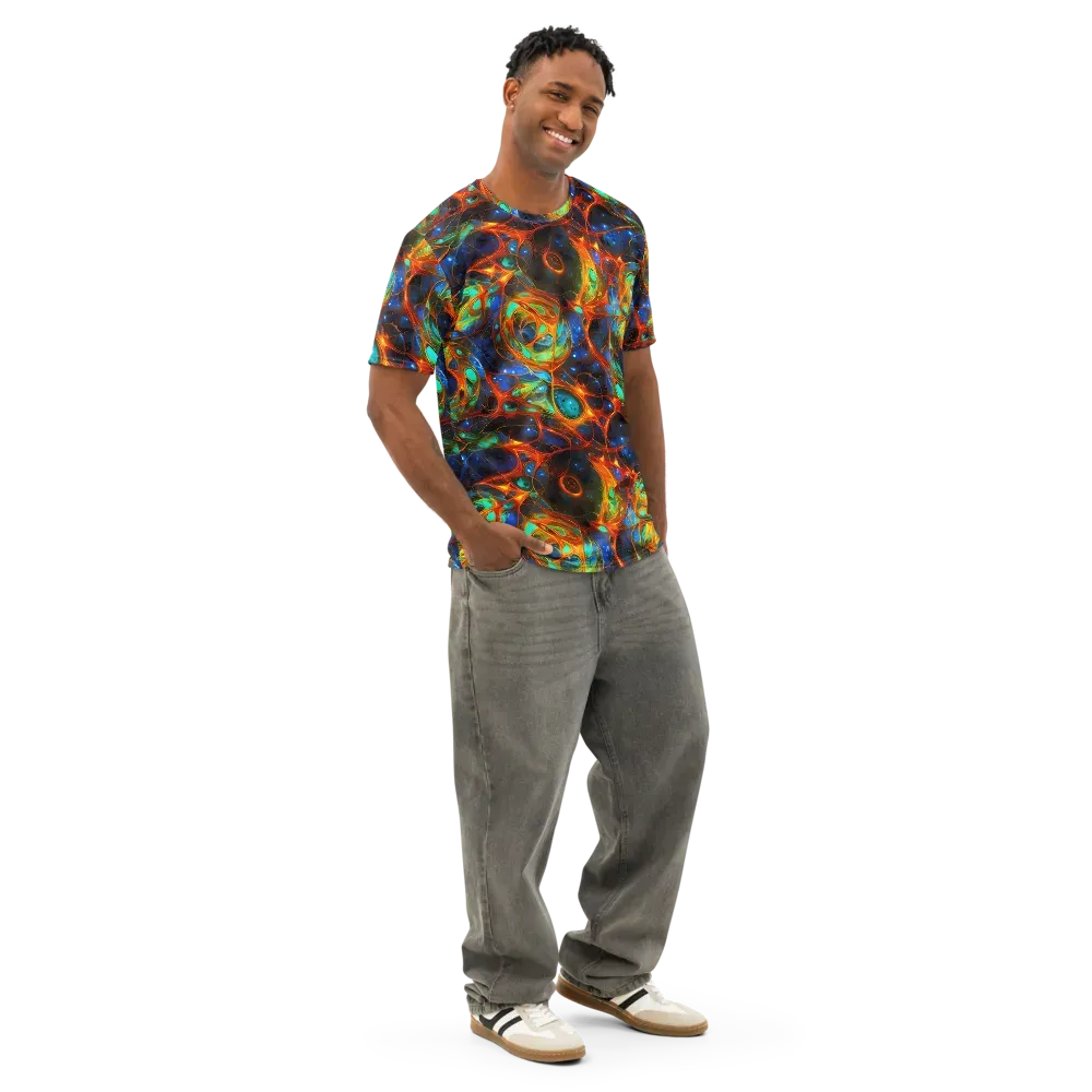 Cobalt Organics on Men's Cotton Crew Neck T-Shirt — Right Front