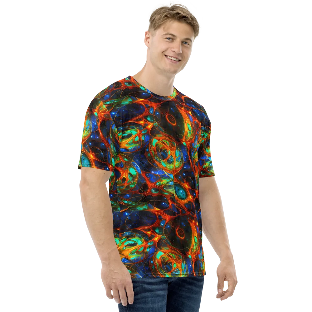 Cobalt Organics on Men's Crew Neck T-Shirt — Right