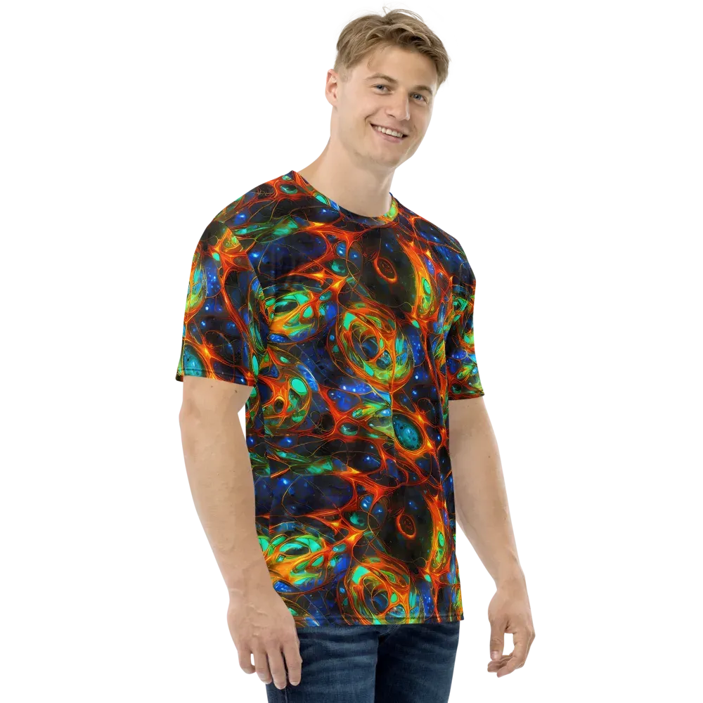 Cobalt Organics on Men's Crew Neck T-Shirt — Right