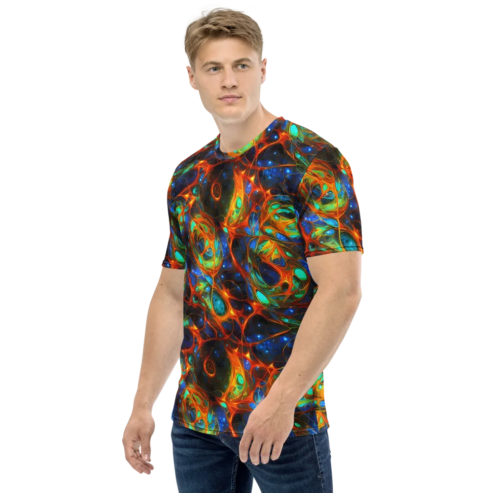 Cobalt Organics on Men's Crew Neck T-Shirt — Left