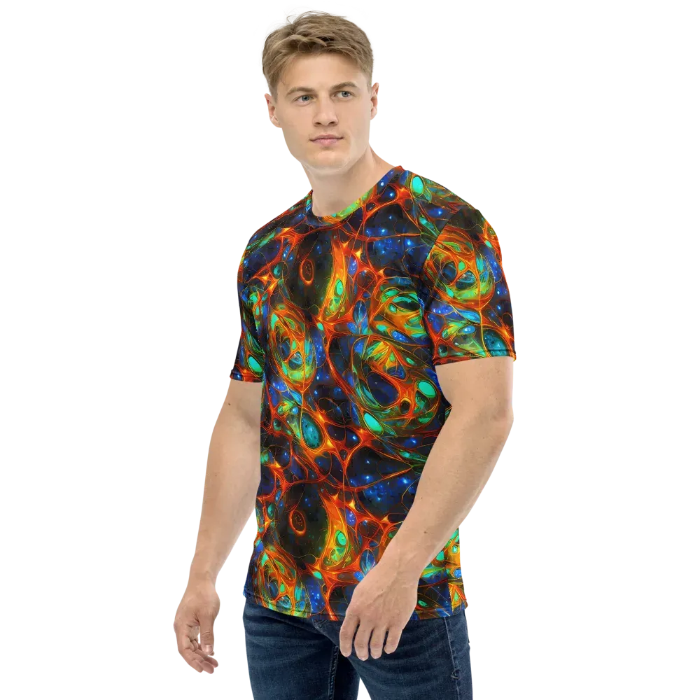 Cobalt Organics on Men's Crew Neck T-Shirt — Left