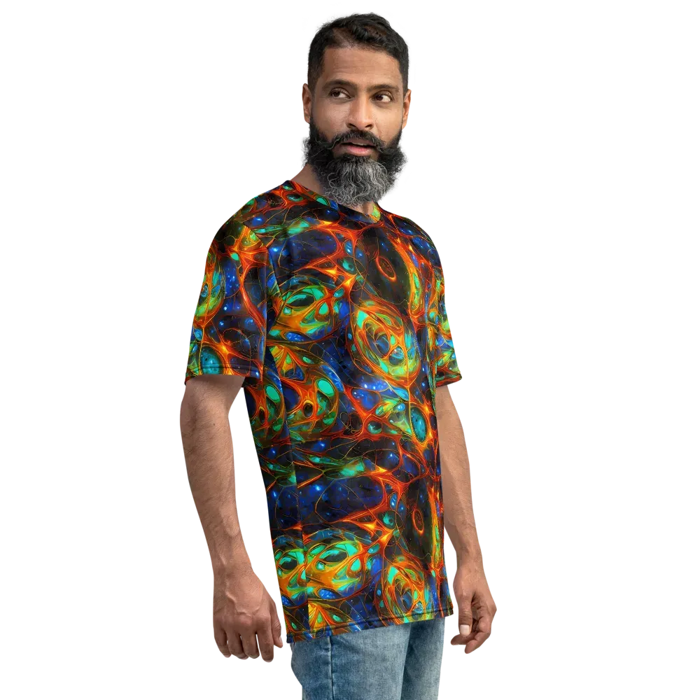Cobalt Organics on Men's Crew Neck T-Shirt — Right