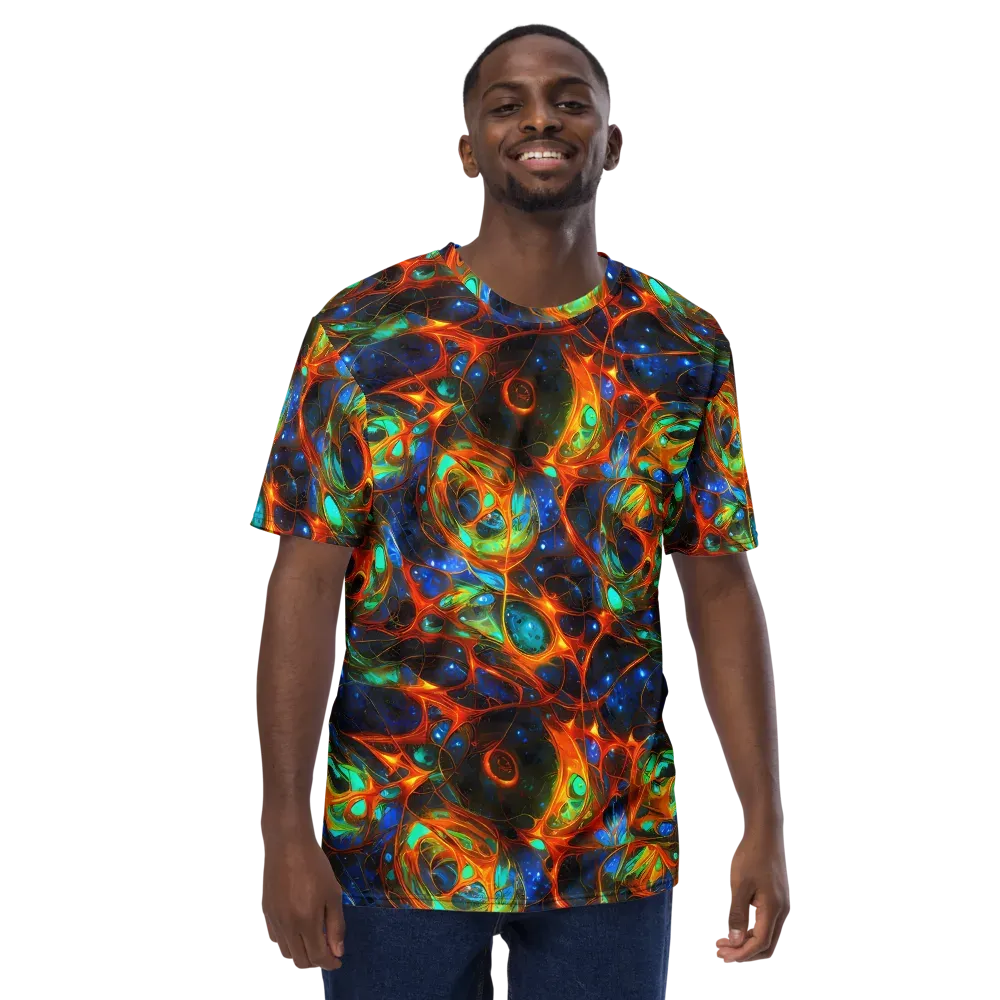 Cobalt Organics on Men's Crew Neck T-Shirt — Front