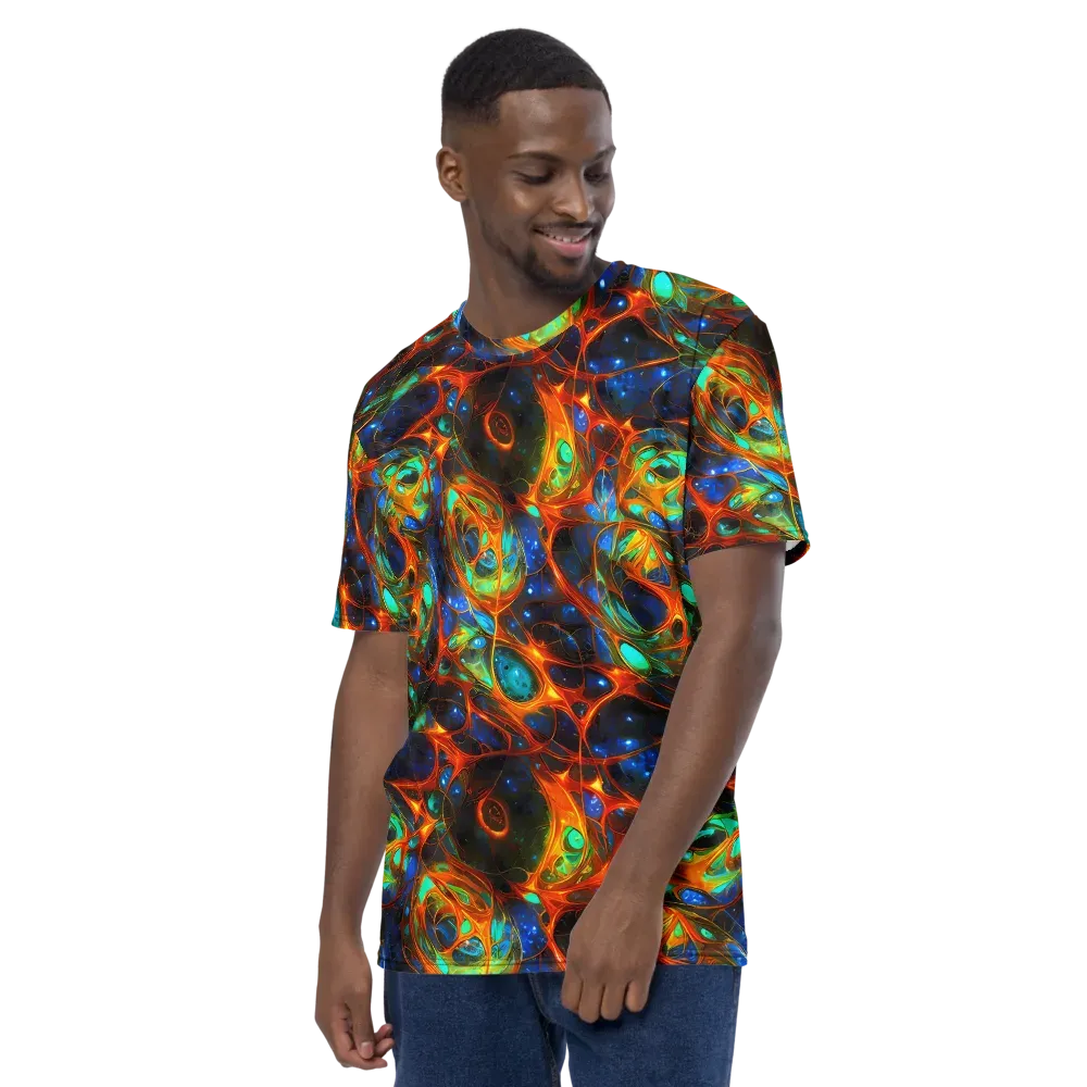 Cobalt Organics on Men's Crew Neck T-Shirt — Left
