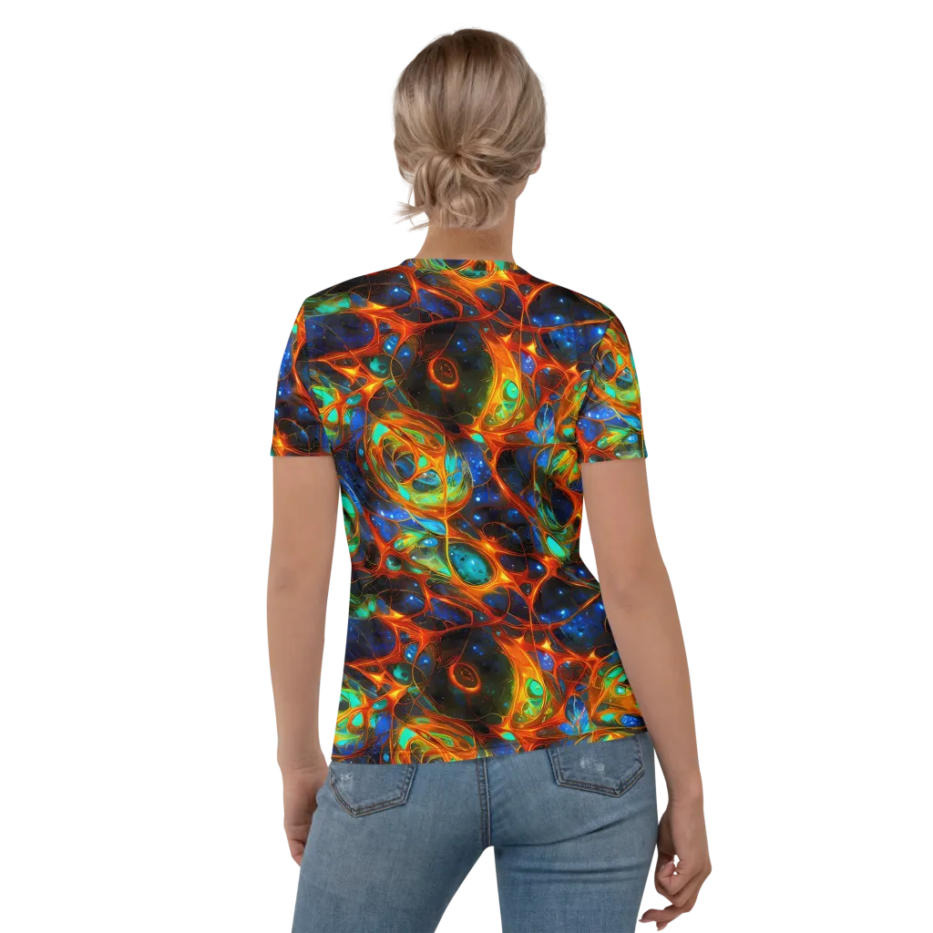 Cobalt Organics on Women's Crew Neck T-Shirt — Back