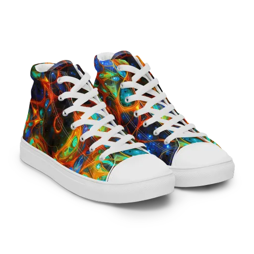 Cobalt Organics on a Women's High Top Canvas Shoes
