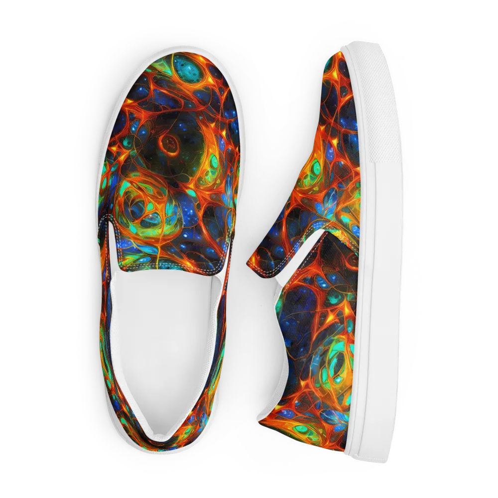 Cobalt Organics on Men's Slip-On Canvas Shoes — Front