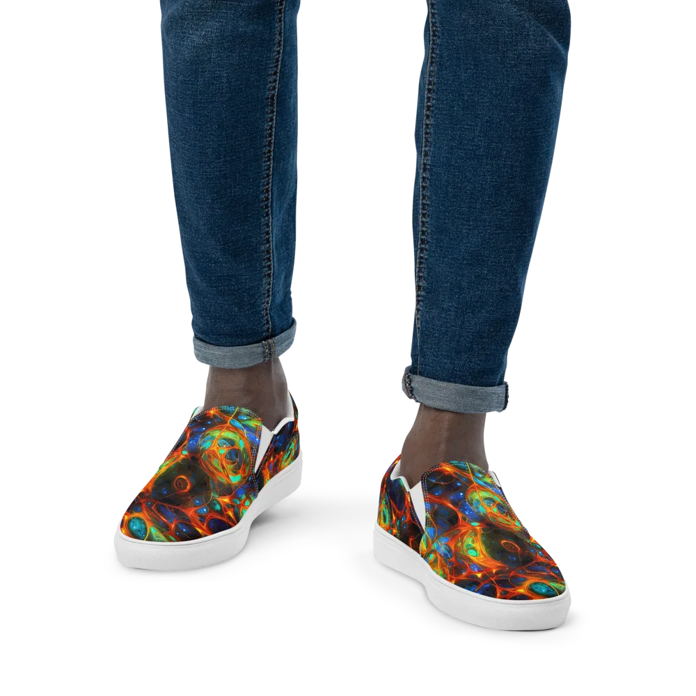 Cobalt Organics on Men's Slip-On Canvas Shoes — Front
