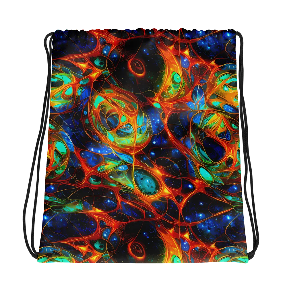 Cobalt Organics on Drawstring Bag — Photo